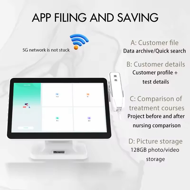 محلل جلد فروة الرأس كاشف بصيلات الشعر مجهر فروة الرأس 4 الطيفية 5G WIFI ماسح الشعر التطبيق التشخيصي أرشيف العملاء #5