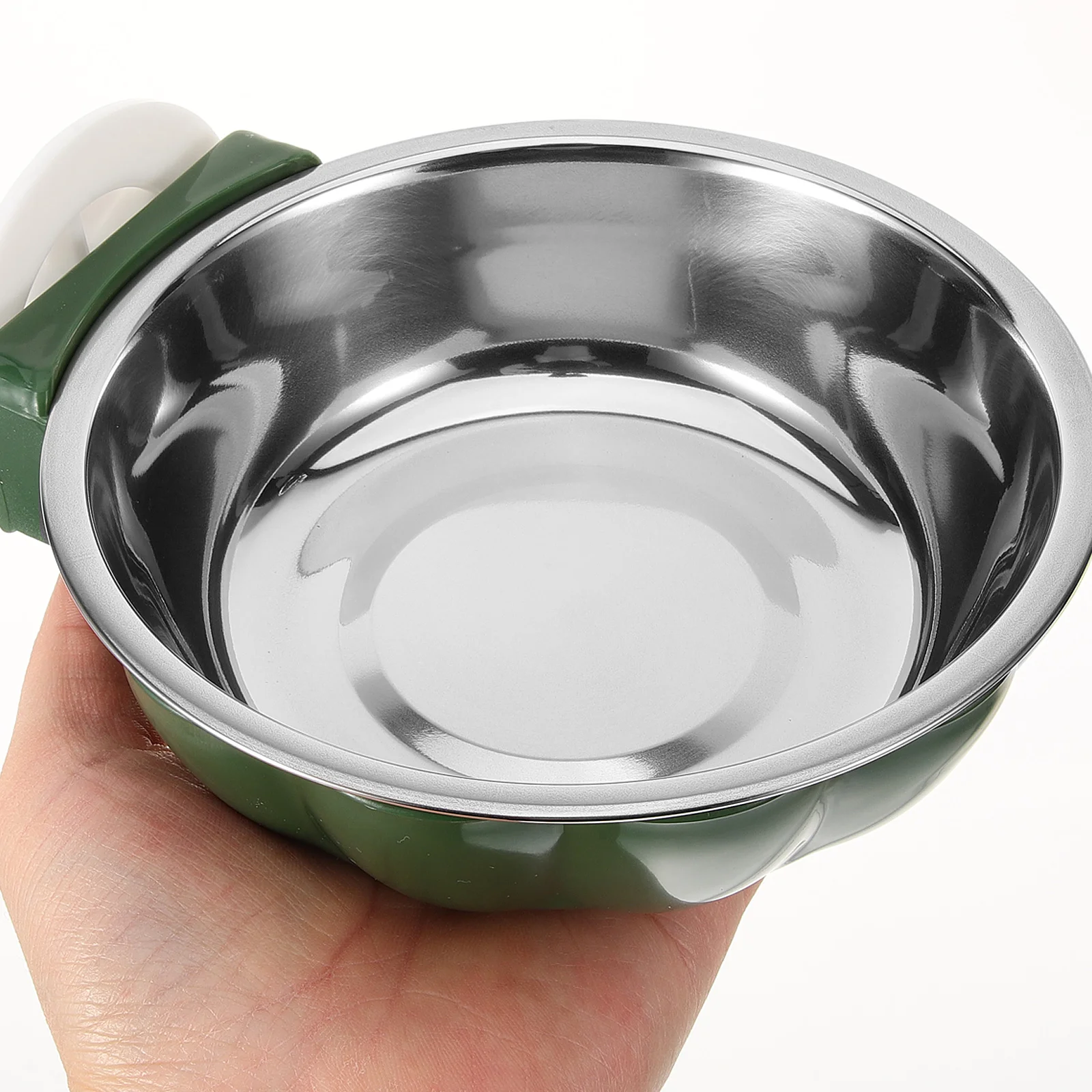 

Hanging Pet Bowl Stainless Steel Puppy Bowls Dog Large Cat Food Cage Water for Dogs