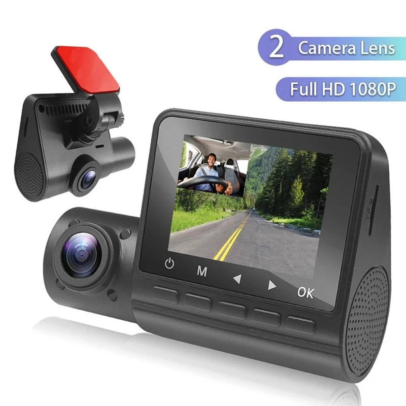 Dash Cam 1080P HD Car DVR With Rotatable Lens Motion Detection Night Vision Dashboard Camera Driving Video Recorder