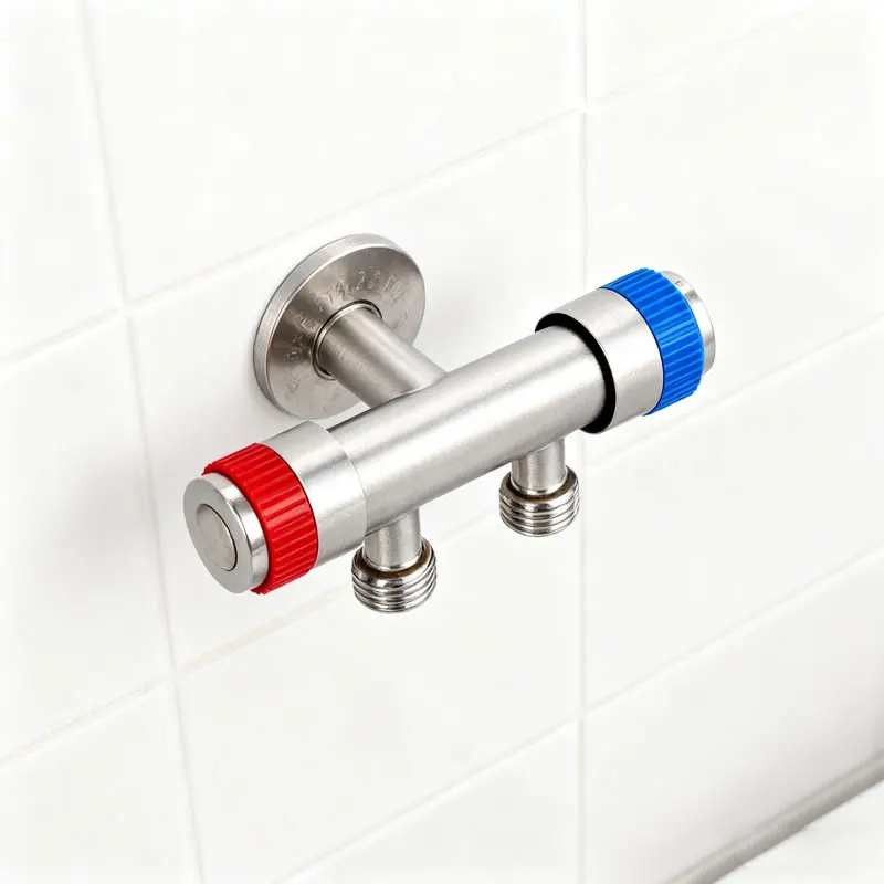 

2pcs Home Faucet Washing Machine Toilet Shower Valve Bathroom Valve Water Control Valve Control Diverter Valve Shower Valves