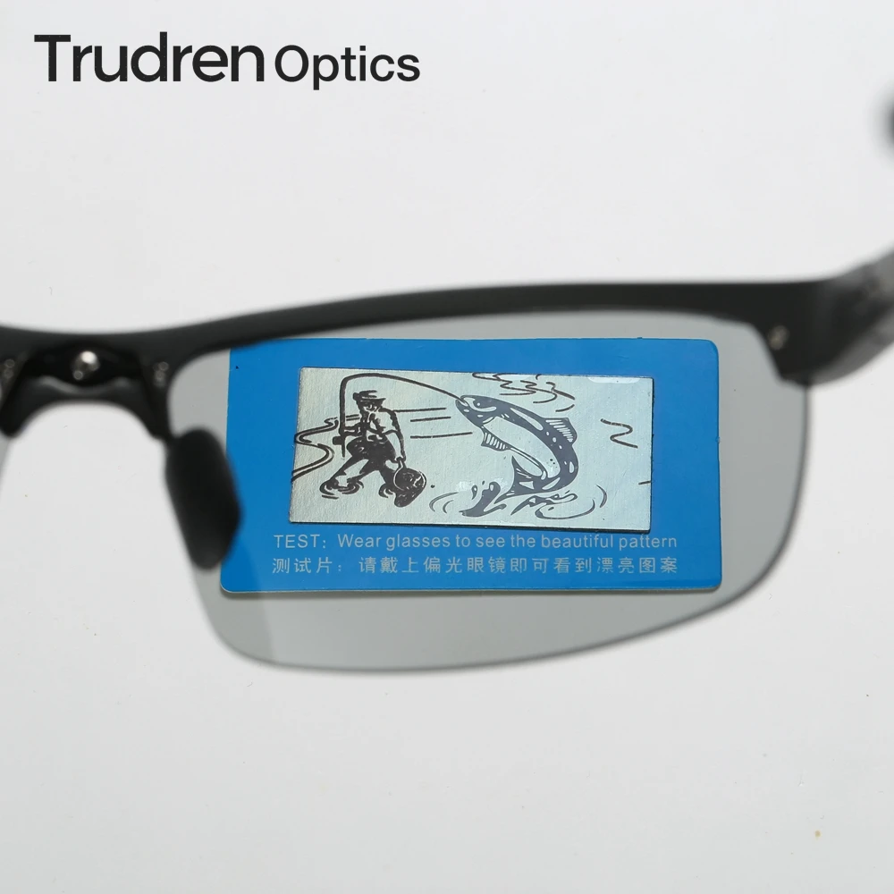 Trudren Aluminium Sport Photochromic Polarized Sunglasses for Men Cycling MTB Sun Glasses Change Tint Running Sunglass 5933