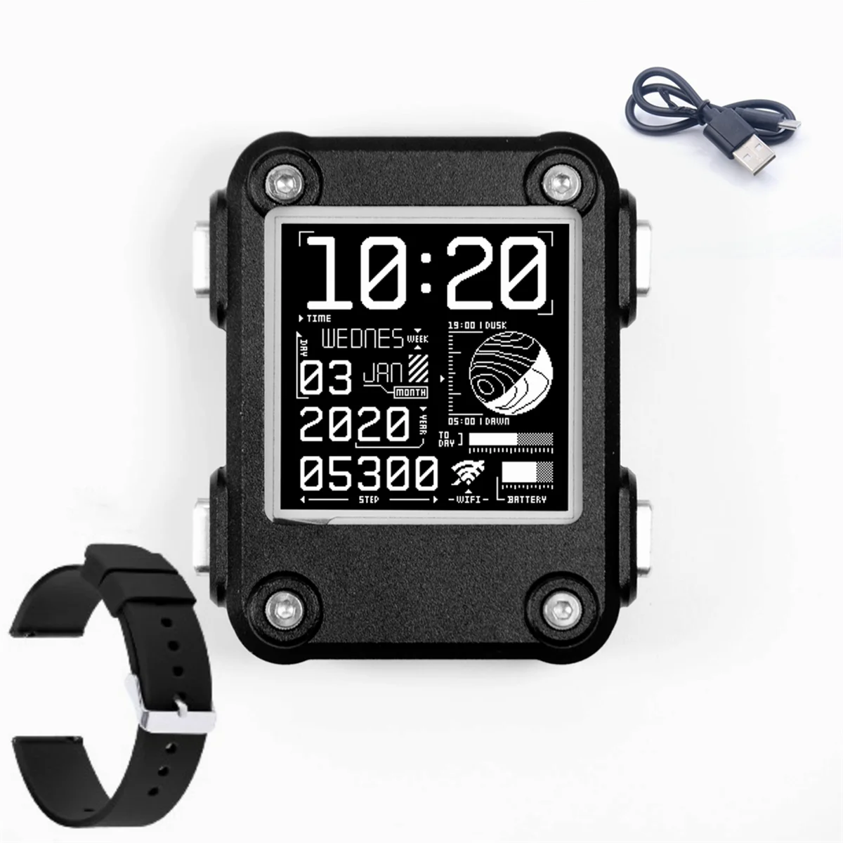 

Watchy V2.0 PLUS Programmable Electronic Watch ESP32 Based Fully Open Source Electronic Watch Smart Watch E-Paper Watch