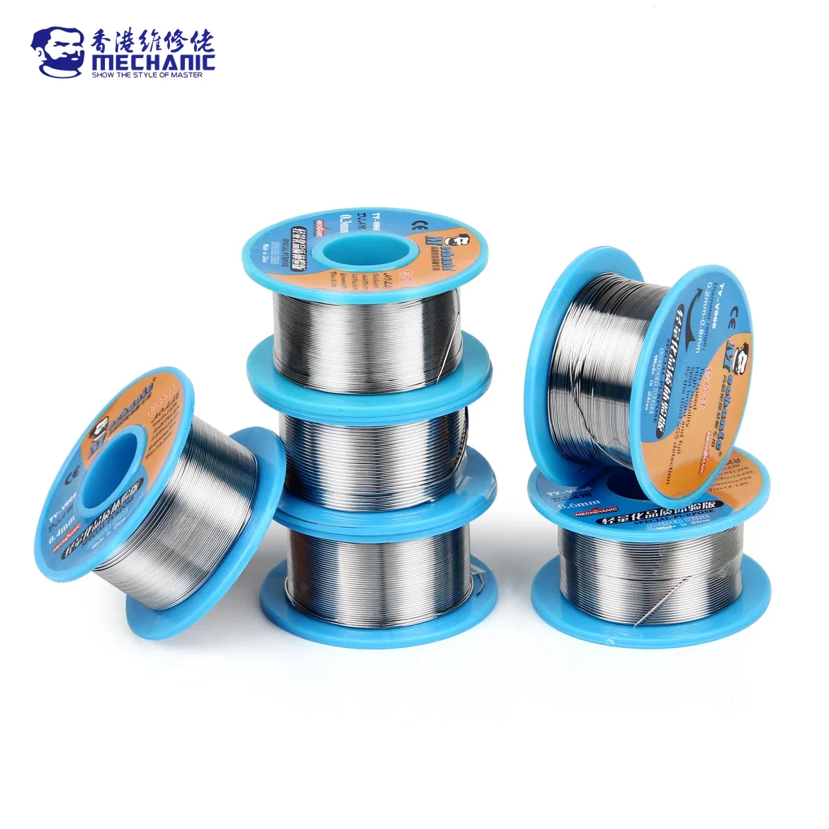 MECHANIC TY-V866 40g Mild Rosin Core 183℃ Melting Point 0.2-0.8mm High Purity Environmental Solder Wire Welding Flux Iron Cable