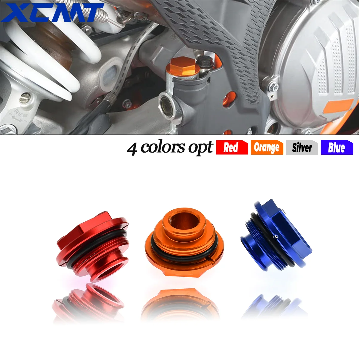 

Motorcycle CNC Rear Brake Fluid Reservoir Cover Cap Fit For KTM EXC EXCF XC XCF XCW XCFW SX SXF 125-530 TPI Six Days 2004-2024