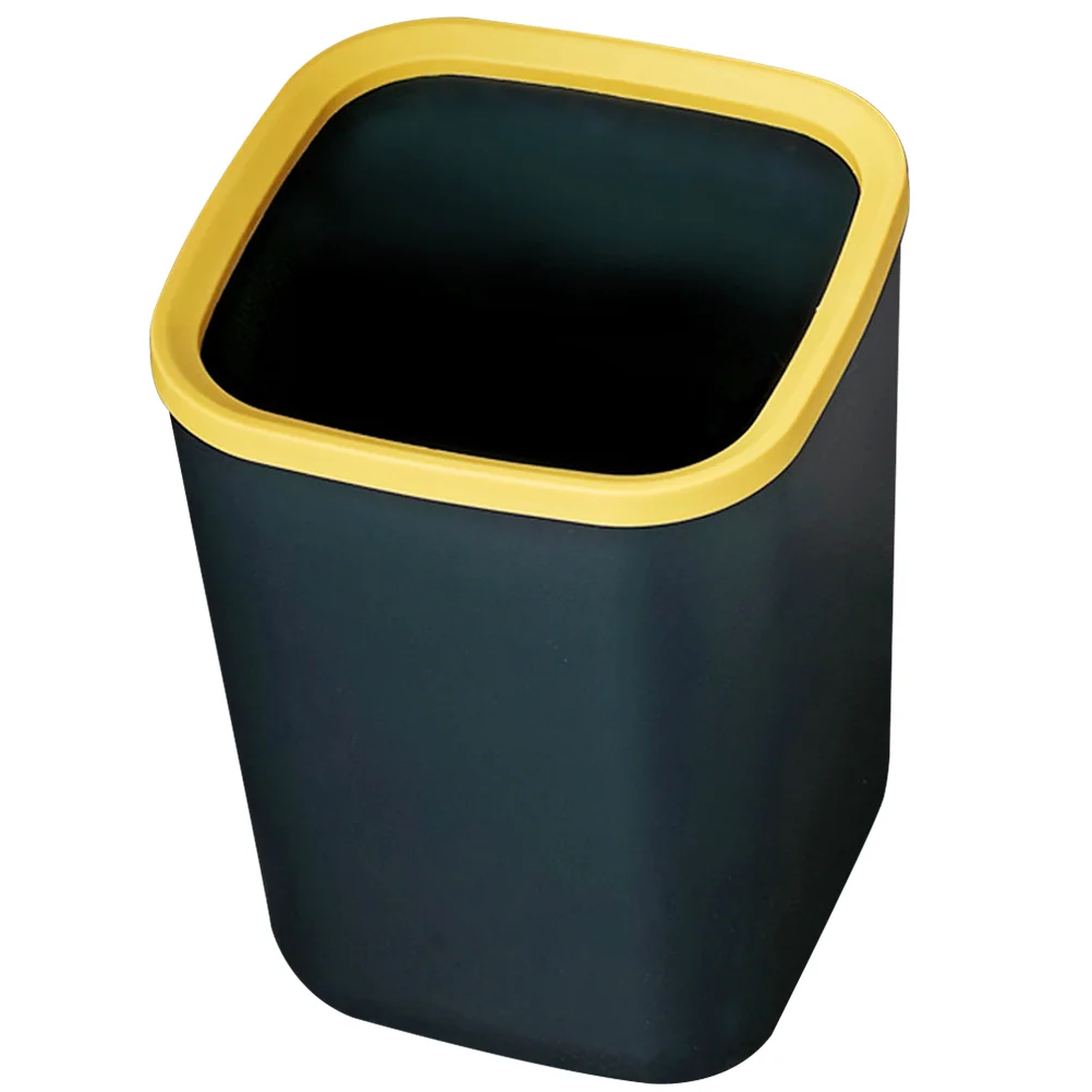 

Household Square Trash Can Litter Boxes Garbage Bin for Bedroom Plastic Bathroom