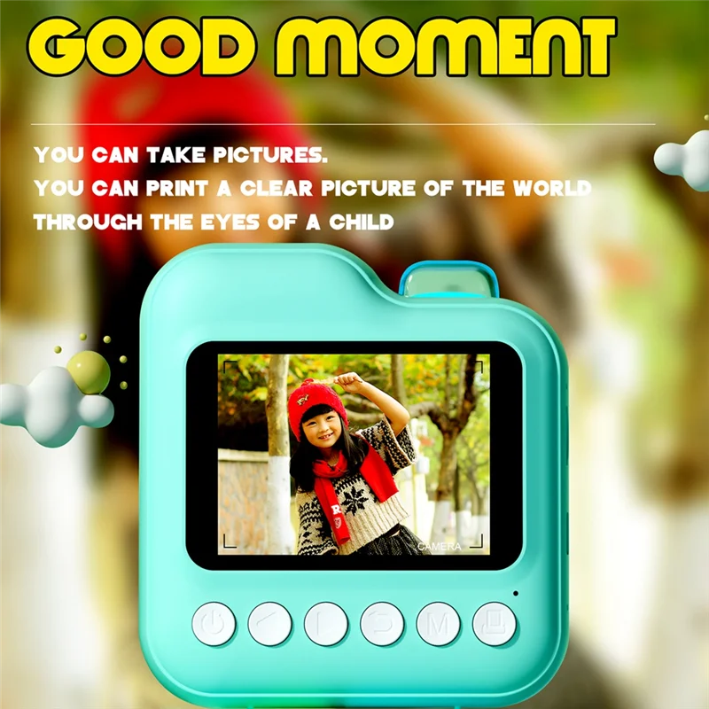 

Y50A-Kids Instant Printer Camera Boys Girls Gift Children Digital Video Camera Photo Thremal Printing Camera