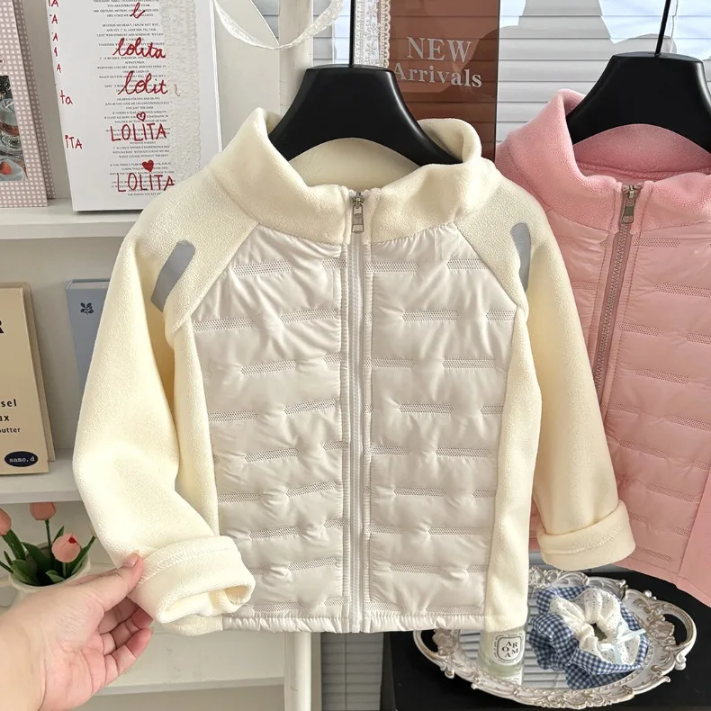 Jungen Mädchen Dicke Jacken Winter Kinder Gefütterte Fleece Warme Mäntel Kinder Kapuzen-Baumwoll-Oberbekleidung Kinderkleidung Kaschmirmantel – Detail 7