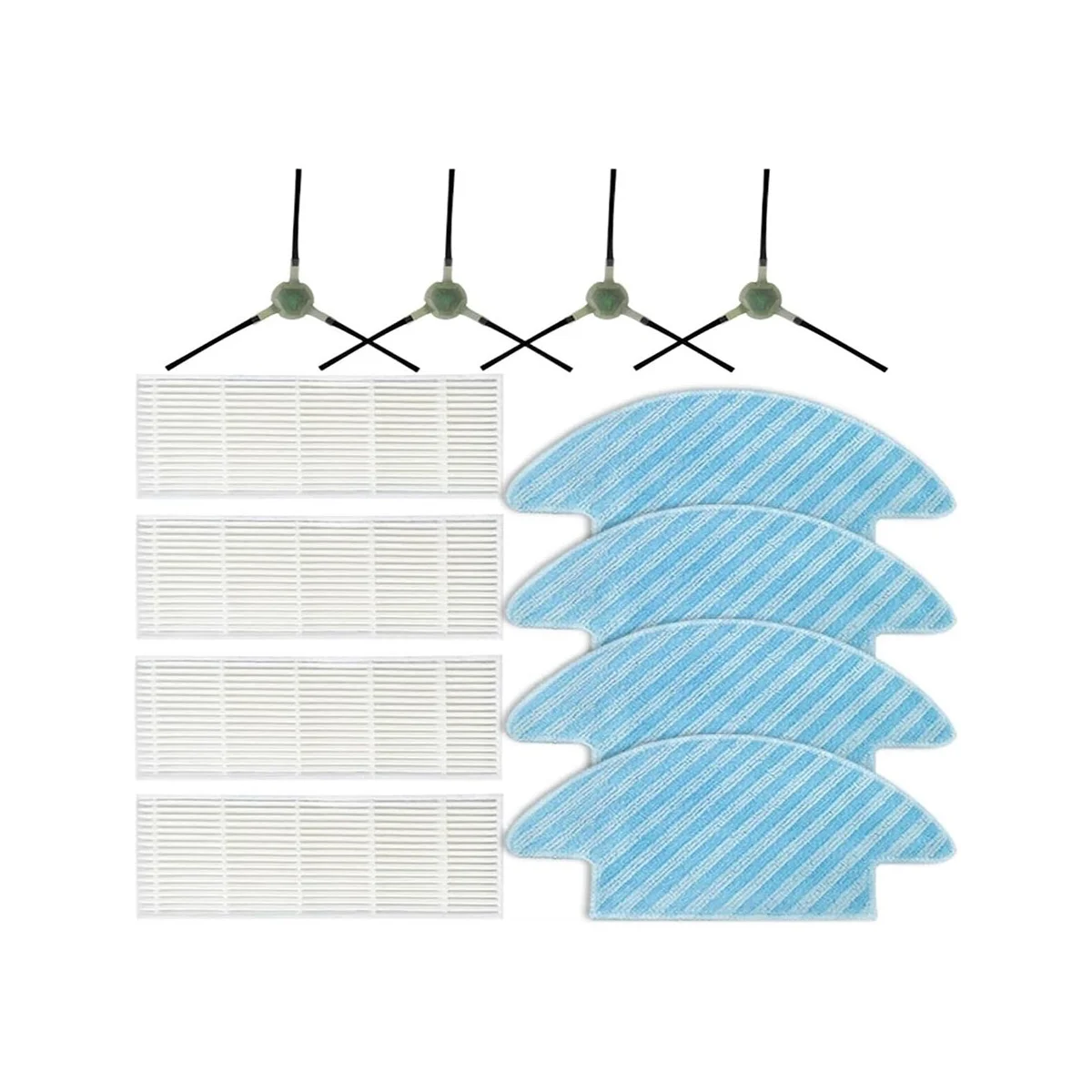 แปรงด้านข้างตัวกรอง HEPA สำหรับ M210 M210S M210B M213 M210P/อายุการใช้งาน K2หุ่นยนต์ดูดฝุ่น