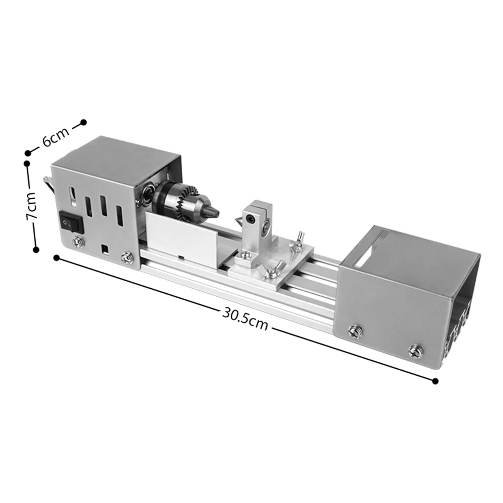 12-24V narzędzie obrotowe Mini tokarka do drewna DIY do obróbki drewna miniaturowa perła buddy perła szlifowanie polerowanie