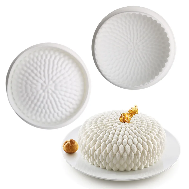 Sunflower Seed Shape Silicone Mousse Cake Mold Flower Chocolate Ice Baking Mould Party Dessert Making Tool Valentine's Day Gifts