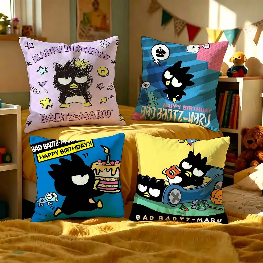 BAD B-BADTZ-MARU Cartoon Pillow Cushion Cover Pillowcase Living Room Sofa Home Decor Customized