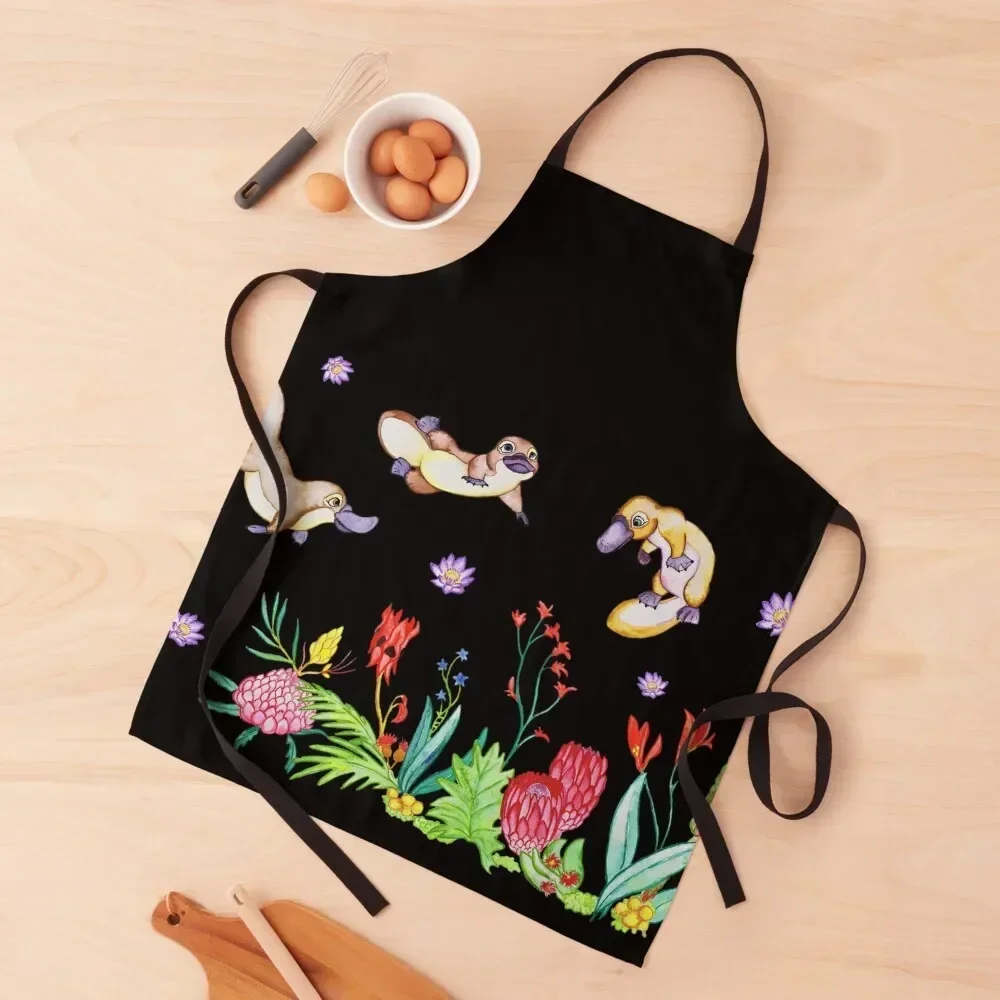 Australian Platypus Apron Home and kitchen products Kitchen For Men Woman Work Apron