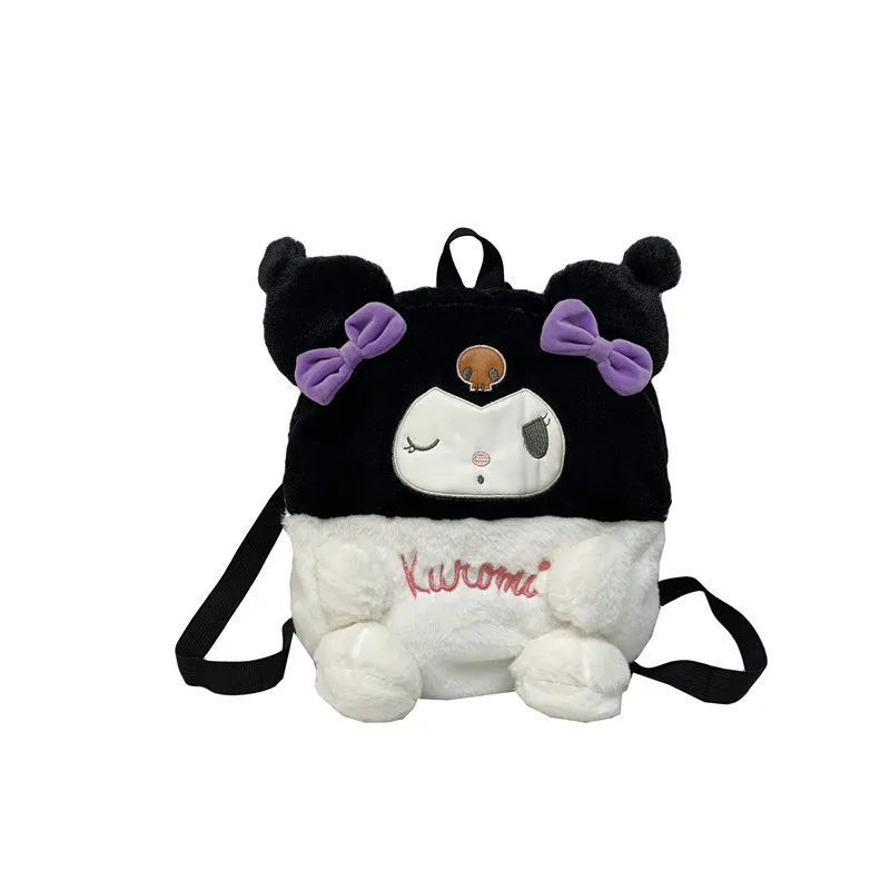 Sanurgente Kuromi Cinnamoroll Sac à dos pour enfants, sacs à dos mignons My Melody, jouets en peluche pour filles, sacs pour femmes, cadeaux d'anniversaire