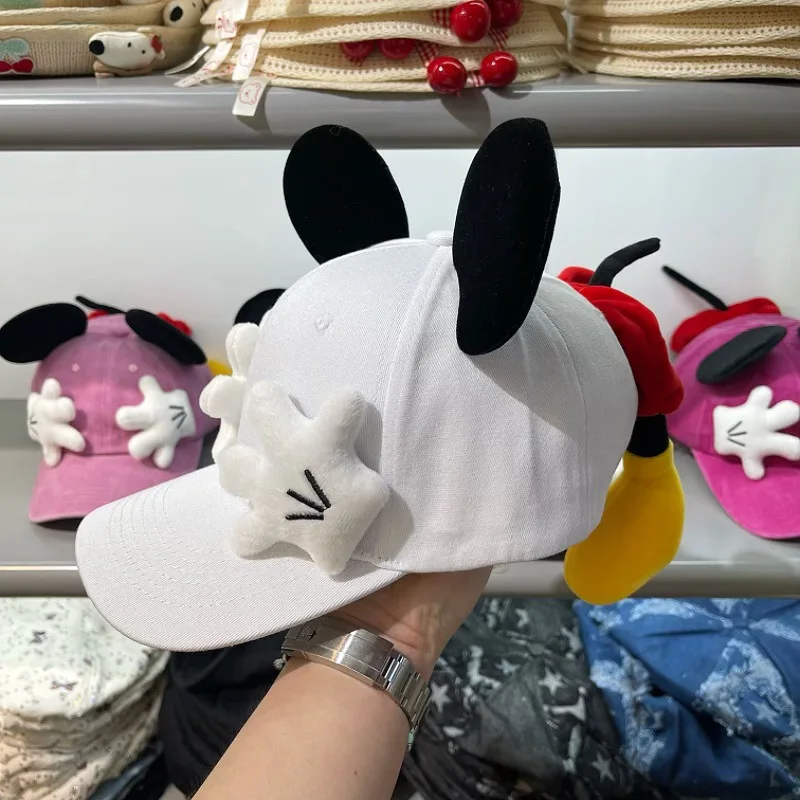 Meisjes Leuke Cartoon Muis Oren Baseball Cap Anime Eendenbek Stijl Y2K Outdoor Mode Zonnebrandcrème Zonnescherm Trendy Cap voor Vrouwen