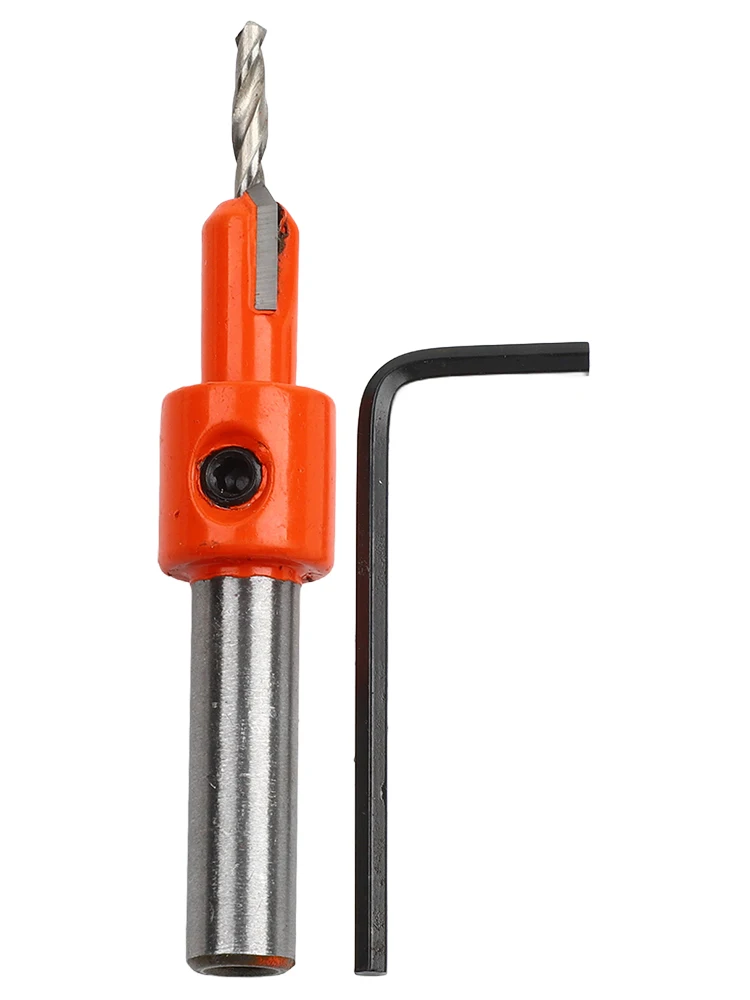 Hard Alloy Countersink Drill Bit Round shank Screw Self Tapping Taper Accessories Equipment External cooling Useful