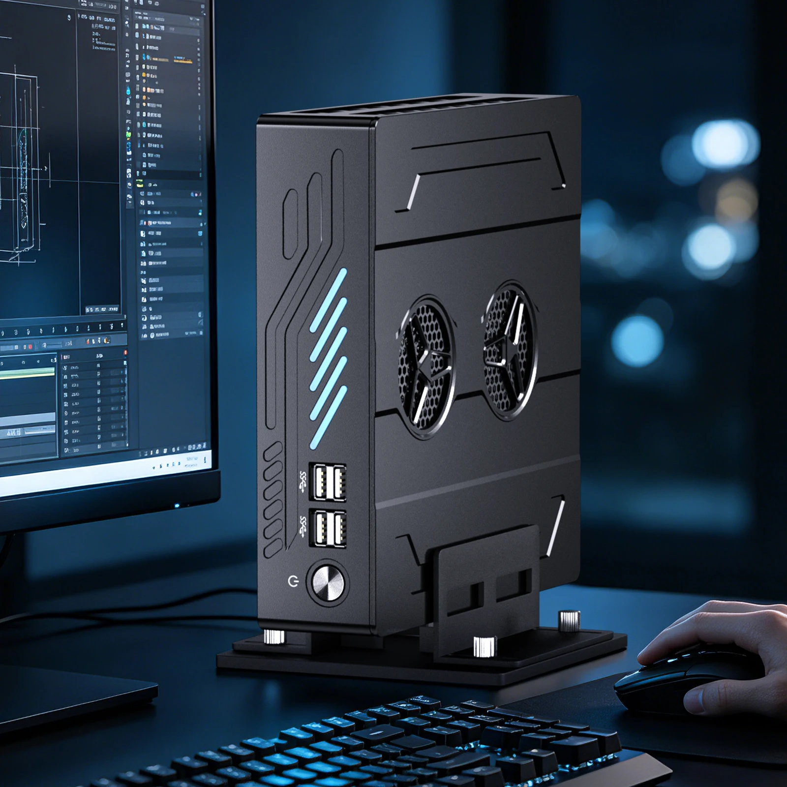 Msecore MV9 Intel Core i9 i7 RTX3050 Dedicated Card Windows 11 Micro Mini PC Desktop Gaming Computer Minipc DDR5 NVME WIFI6E 4K