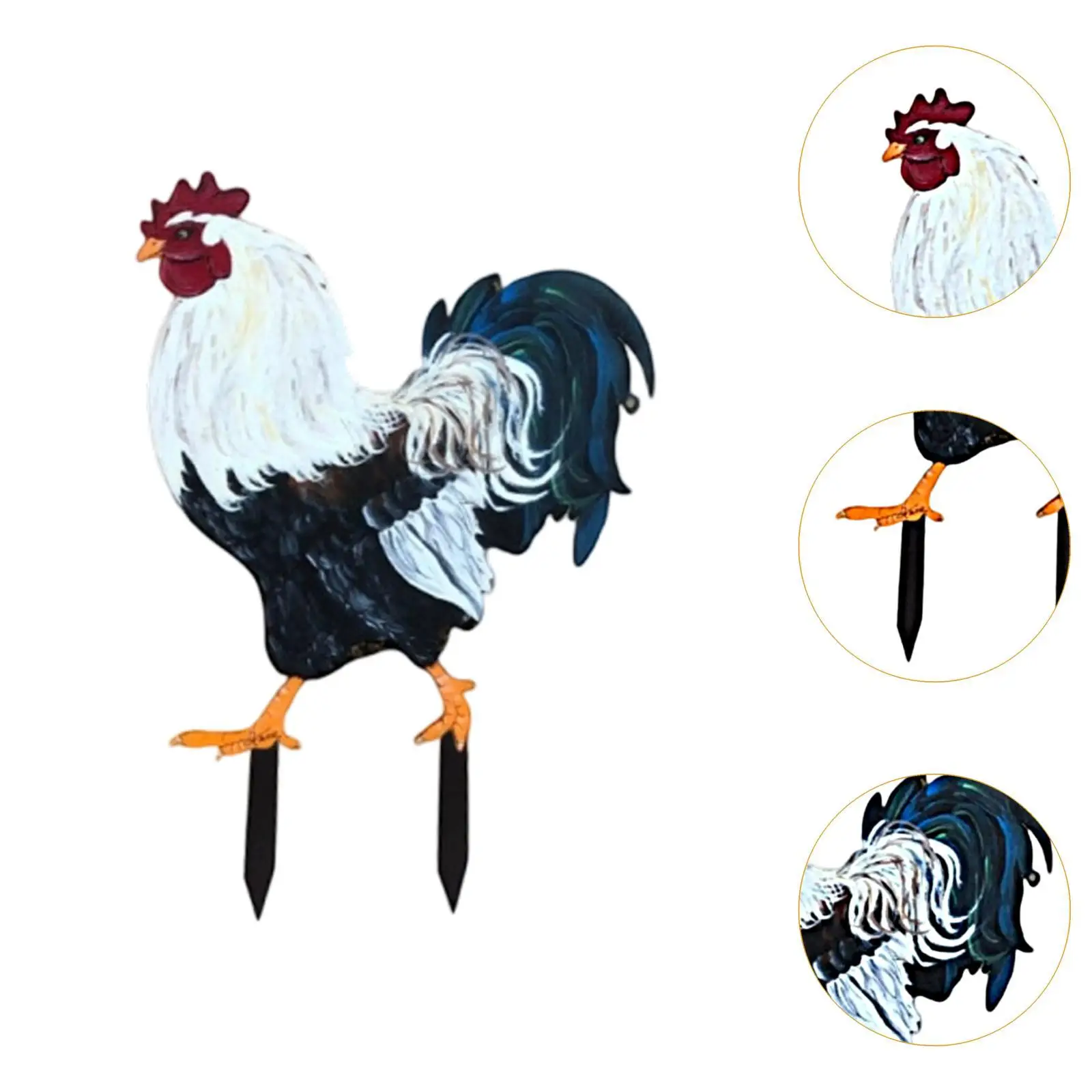 الديك حديقة حصة ساحة الفن الدائمة الهدايا ساحة حصص النحت الراتنج الزخرفية الحيوان النحت لمسار الفناء الخلفي #5