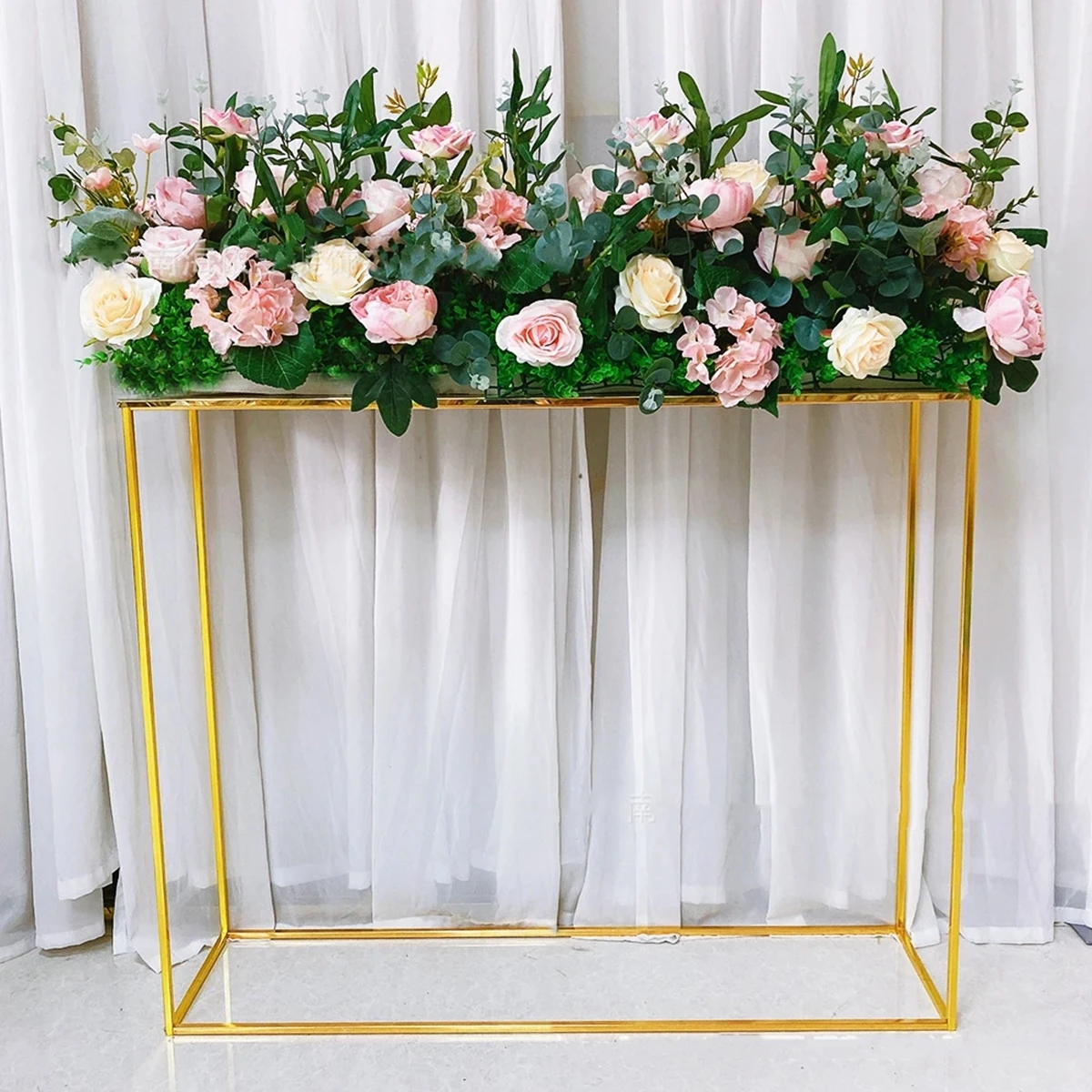 

5pcs)Flower Rack Metal Gold Arch Stand Road Lead Wedding Table Centerpiece Flower Rack For Event Party Decoration 330