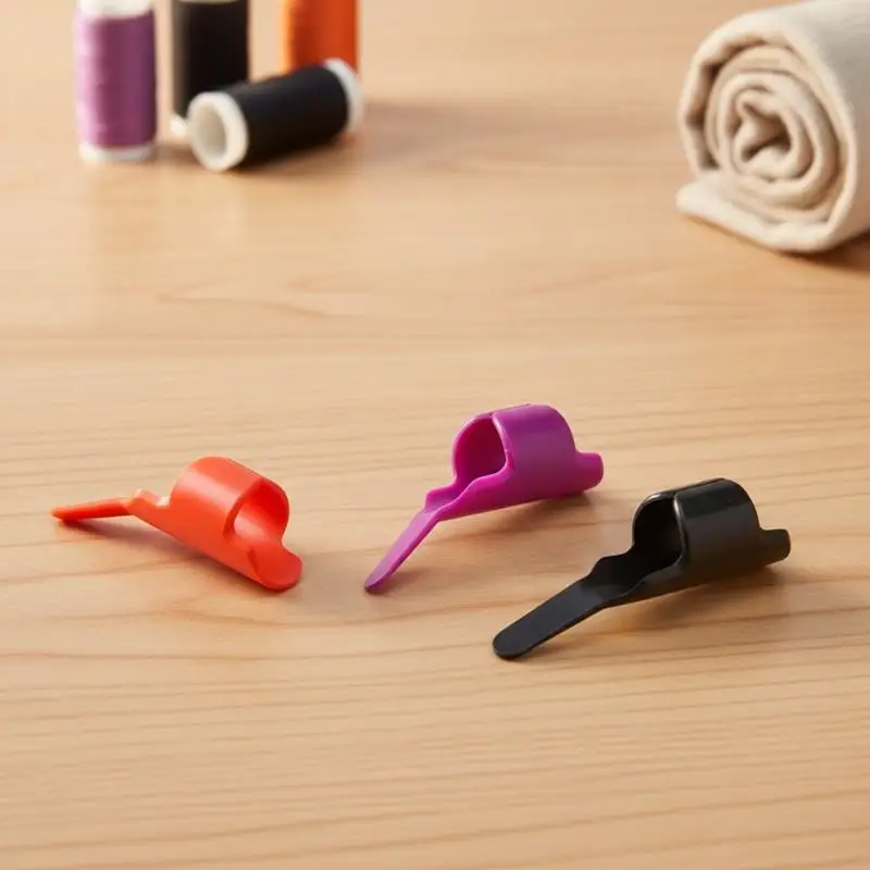 DIY Patchwork Tool Awl Hook Finger Protection Sleeve Sewing Line Controller Sewing Accessories