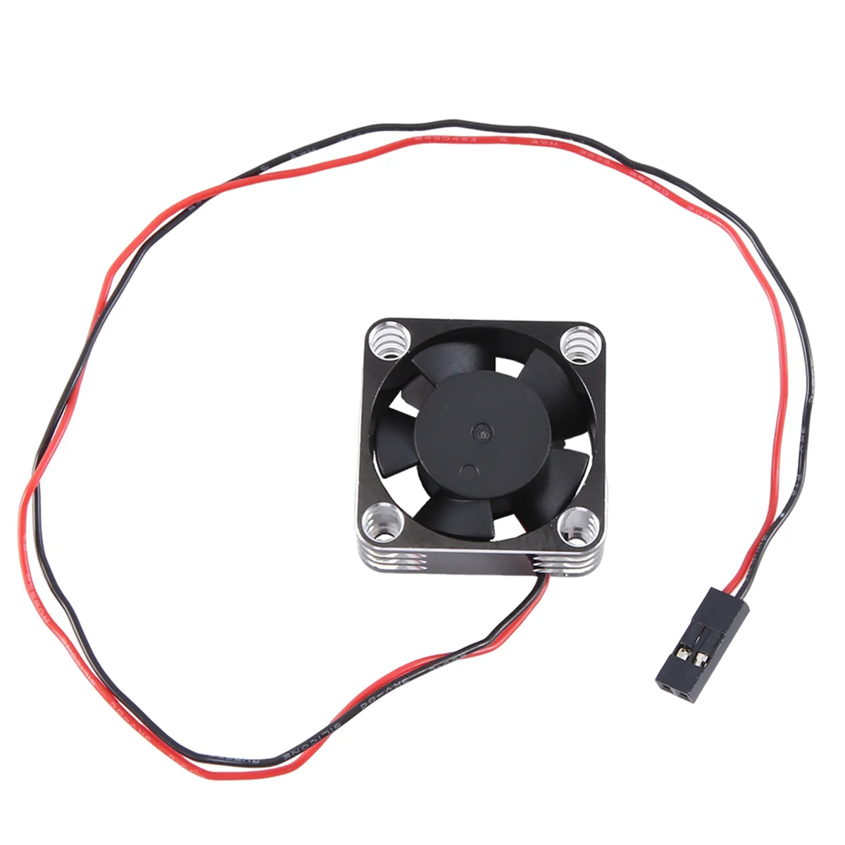 Metal Shell ESC Motor 25mm Cooling Fan High-Speed Heat Dissipation Fan Cooler for RC Car Spare Part, Silver