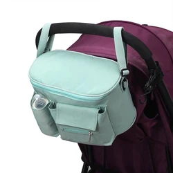 Large Capacity Baby Stroller Organizer Bag Diaper Bag Cup Bottle Holder Universal Outdoor Travel Hanging Pram Car Bag