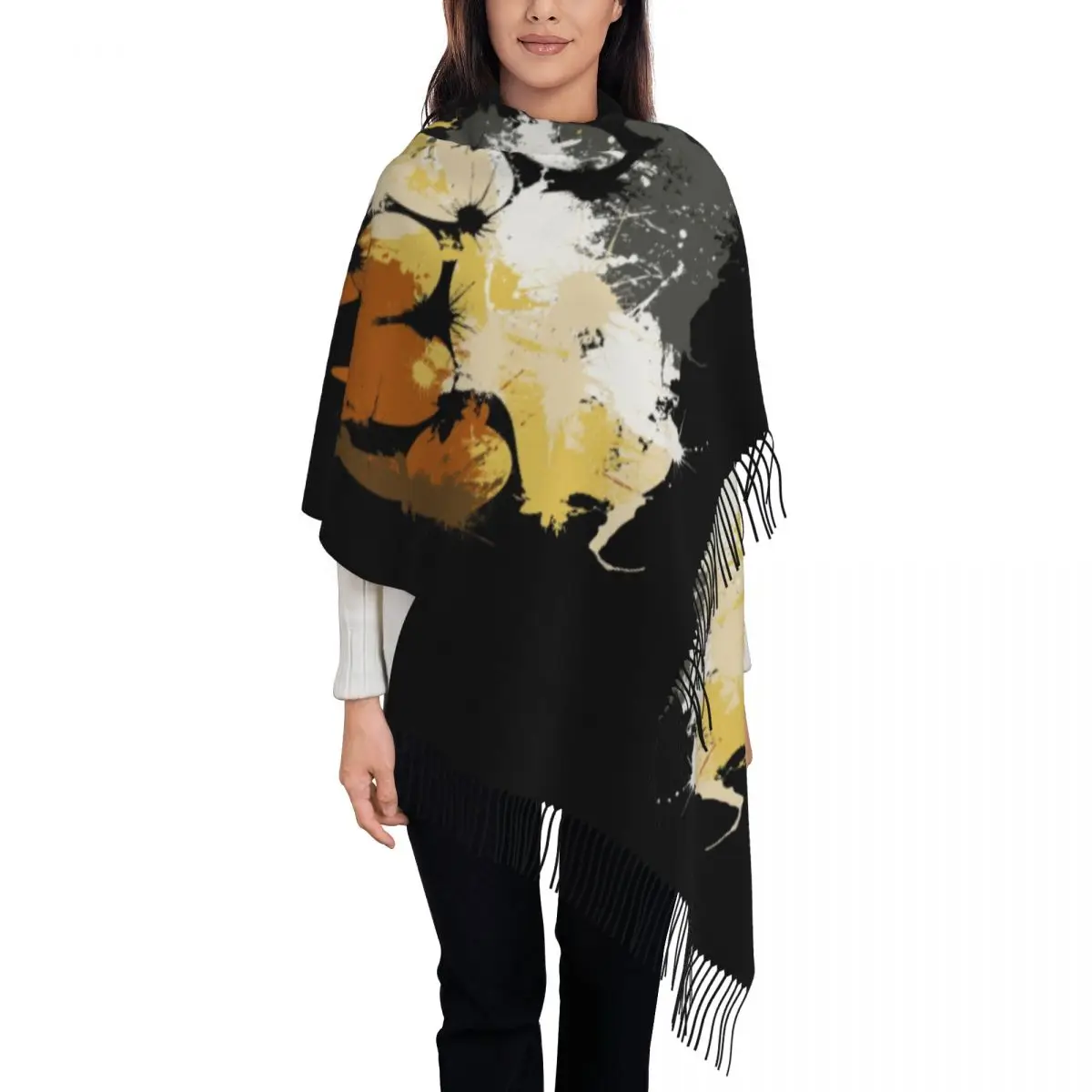 

Женские длинные шарфы для геев-медведей на заказ, женские зимне-осенние мягкие теплые шаль с кисточками, ЛГБТ-шарф GLBT