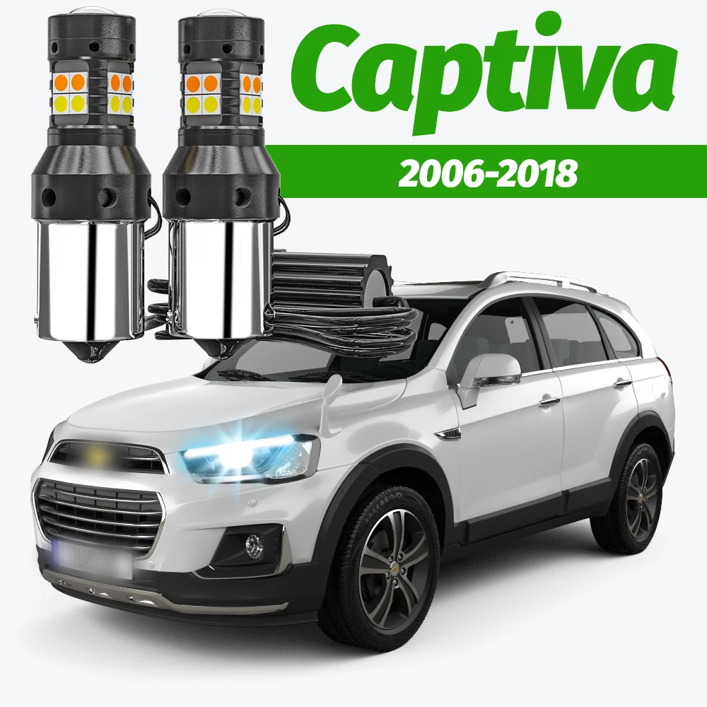 

2x Dual Mode Turn Signal+Daytime Running Light Accessories LED DRL For Chevrolet Captiva 2006-2018 2010 2011 2012 2013 2014 2015