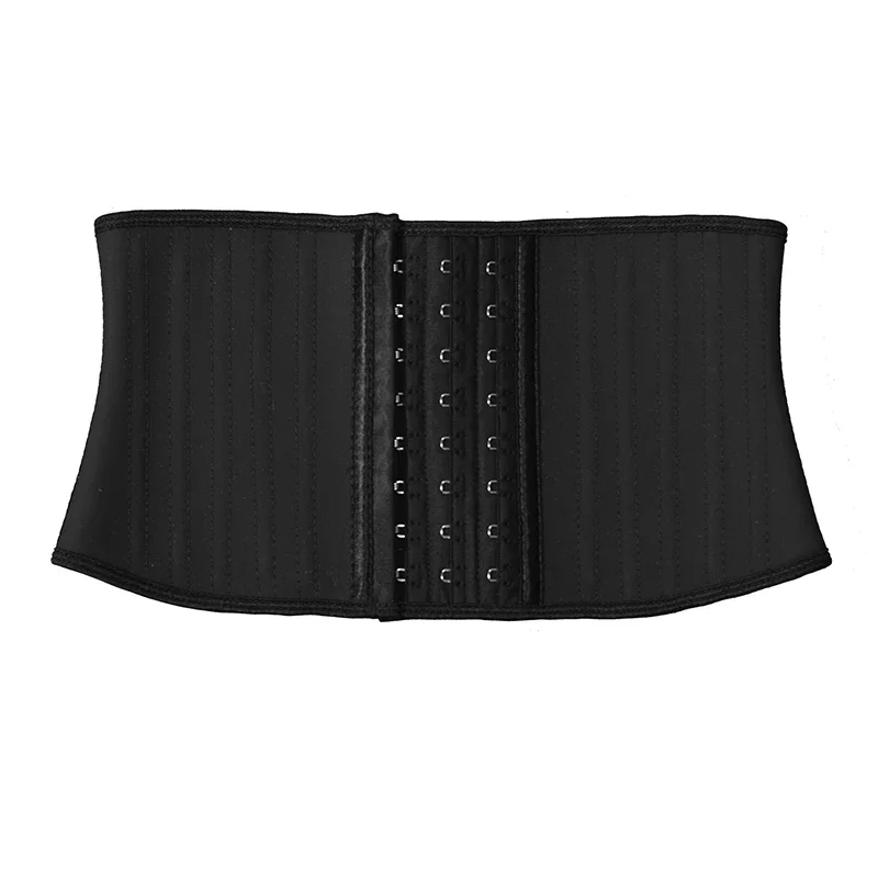 7 inch Latex Waist Trainer Corset for Women 25 Steel Bone Underbust Corsets and Bustiers Slimming Body Shapers Short Torso Fajas