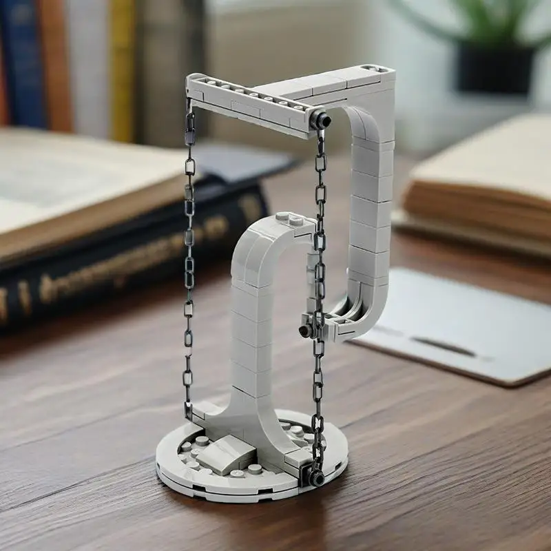 MOC Building Blocks Toys Anti Gravity Suspended Bracket Creative Balance Tensegrity Sculptures Model DIY Ornament Base