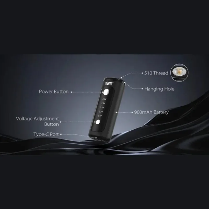 Yocan Kodo Plus 510 Vape 900mah Type-C vape accessory for vape kits - gallery image 5