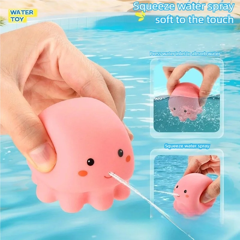 幼児と幼児の釣りおもちゃ 4 個パック、ベビー水釣りネットおもちゃ ソフトラバー水スプレー付きイルカアシカ釣り 動物子供用バスルームお風呂おもちゃ、水スプレー赤ちゃん浴室水水泳動物おもちゃ、18 か月以上の赤ちゃんに適しています、さまざまなホリデーギフトに適しています、クリスマス、新年、新年のギフトに適しています