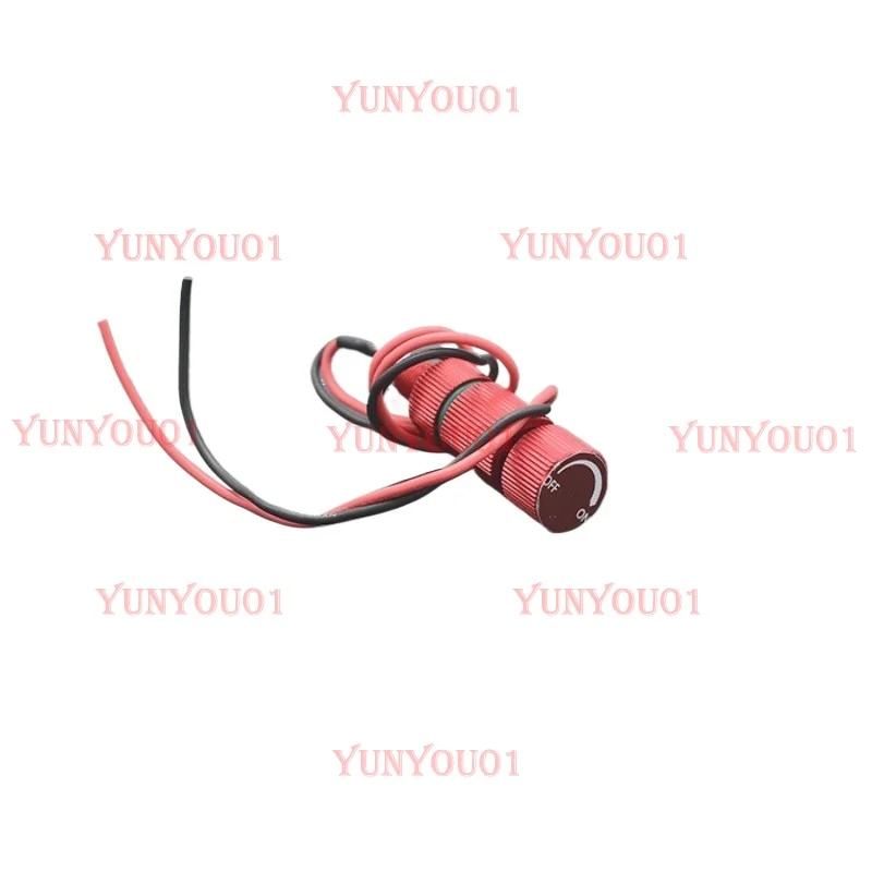 Waterproof Switch, Metal Button Switch, Small Circuit Modified Start Button 8mm Fine Tooth 0.75