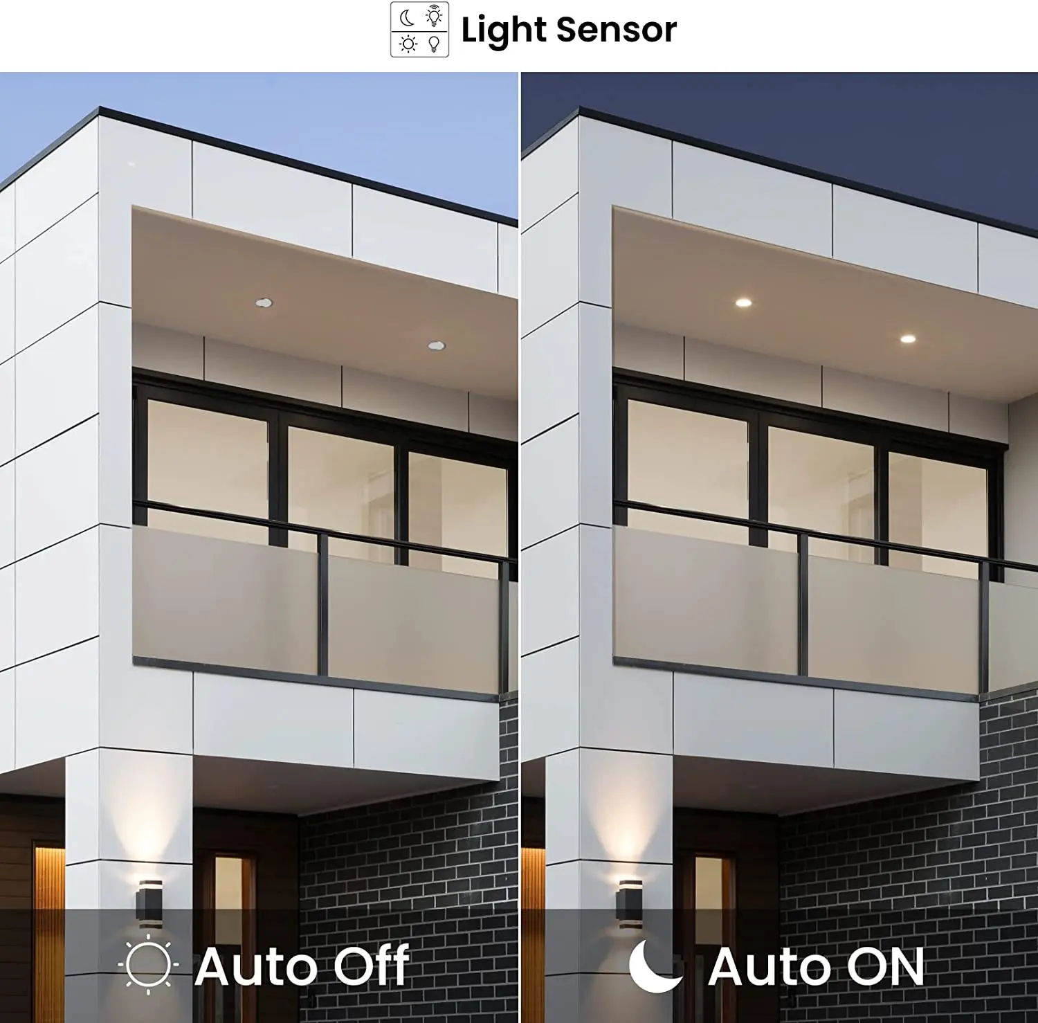 2-Piece Auto Working Light LED Bulb Dusk to Dawn Light Bulb GU10 4W LED Path Garage Balcony Light Equivalent to 50W Halogen Bulb