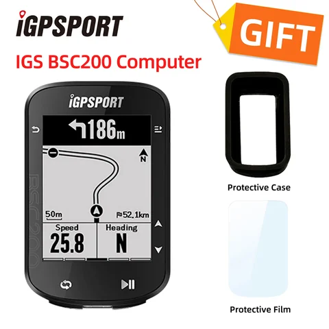 IGPSPORT BSC200 Computador de bicicleta Conômetro de equitação ao ar livre Sensor de velocidade IGS BSC200 Bicicleta Velocímetro inteligente Ant + Gps para traval
