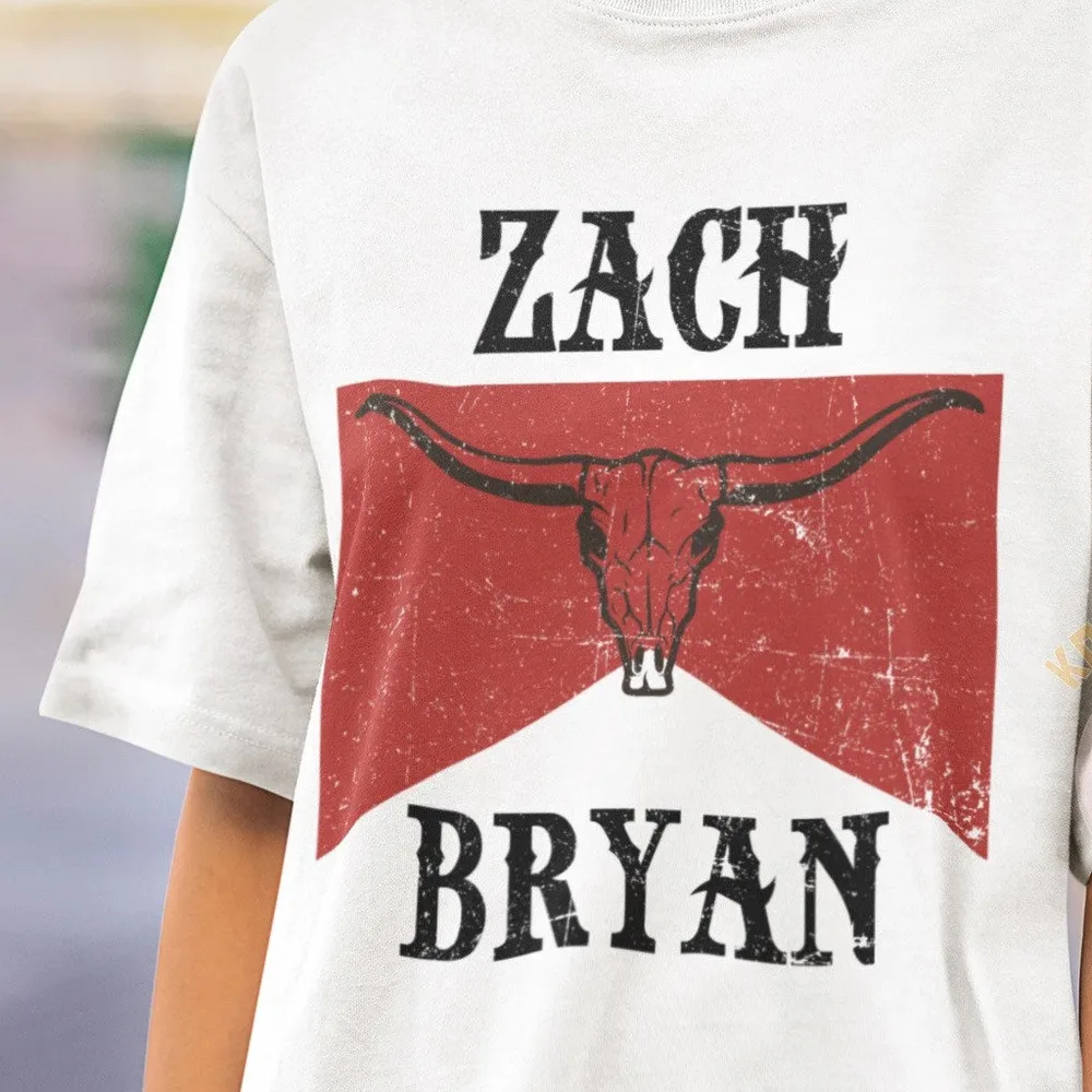 Zach Bryan Men T-shirt White VTG unisex All Sizes S-5XL 1F566 Anime pattern clothing high quality 100% cotton short sleeveUnisex