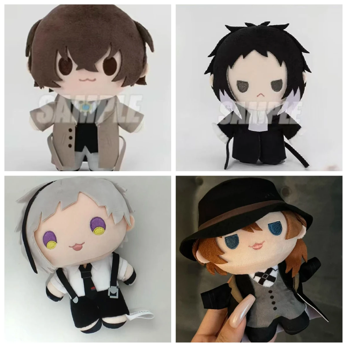 

20cm Anime Osamu Dazai Plush Doll Bungou Stray Dogs Nakahara Chuya Cosplay Cute Soft Stuffed Toy For Anime Fans