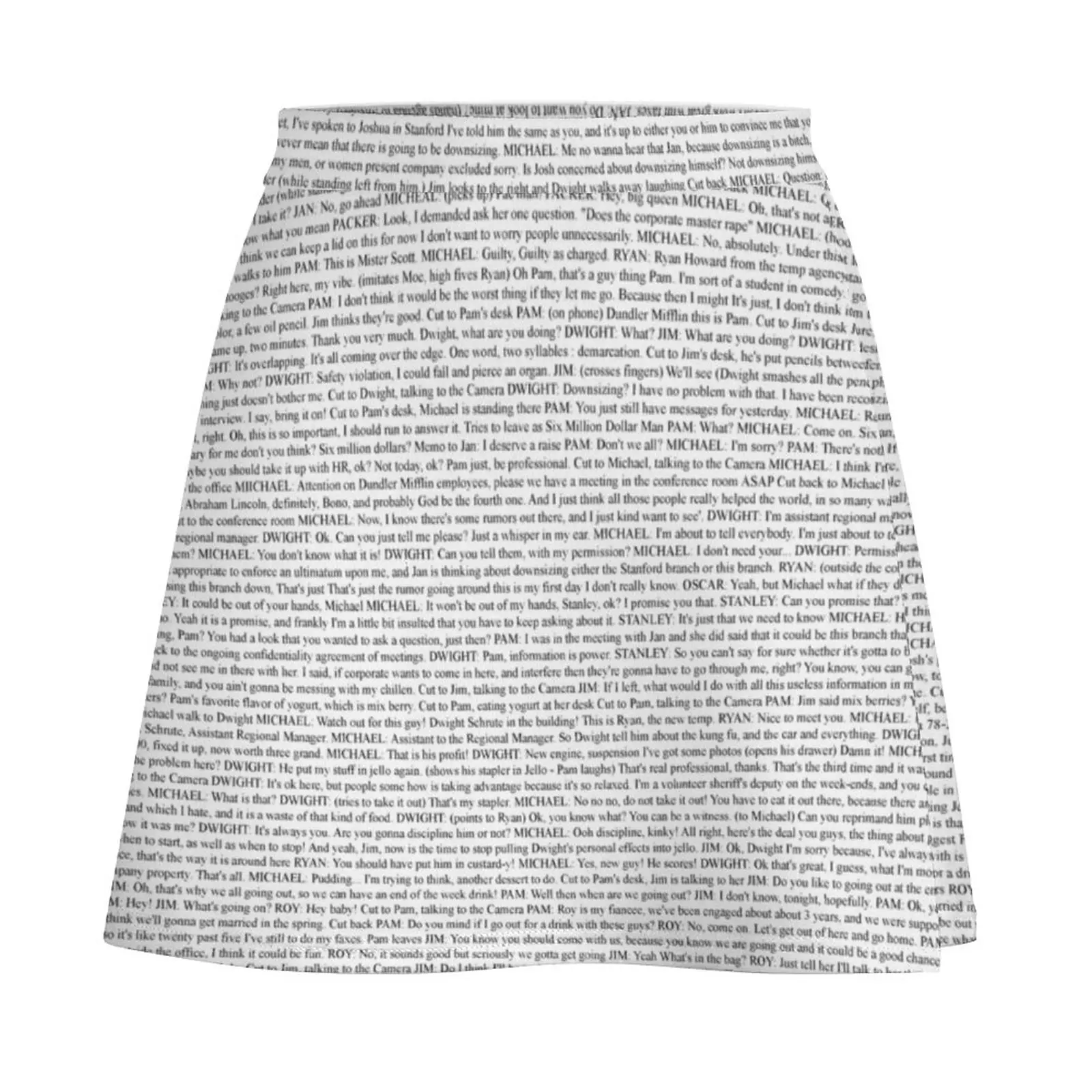 The Office pilot episode script (us) Mini Skirt kawaii clothes outfit korean style