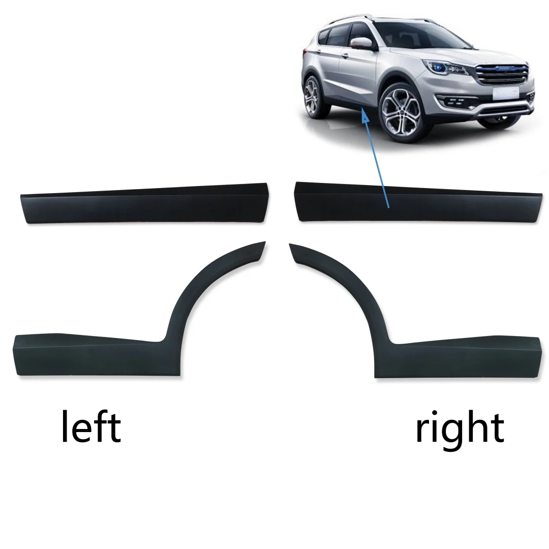 

Для JETOUR X70Накладка на дверь автомобиля Боковая матовая черная защитная панель Модифицированные полоски для защиты от царапин на двери бровей