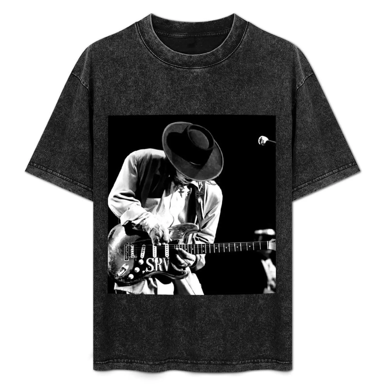 

Stevie Ray Vaughan On Stage Performs T-Shirt Work Utility Casual Tee Shirt