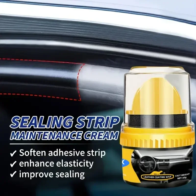 

QC4 Средство для ухода за автомобильной кожей и резины, питательный крем для уплотнений дверей и окон автомобиля, портативная универсальная чистящая паста