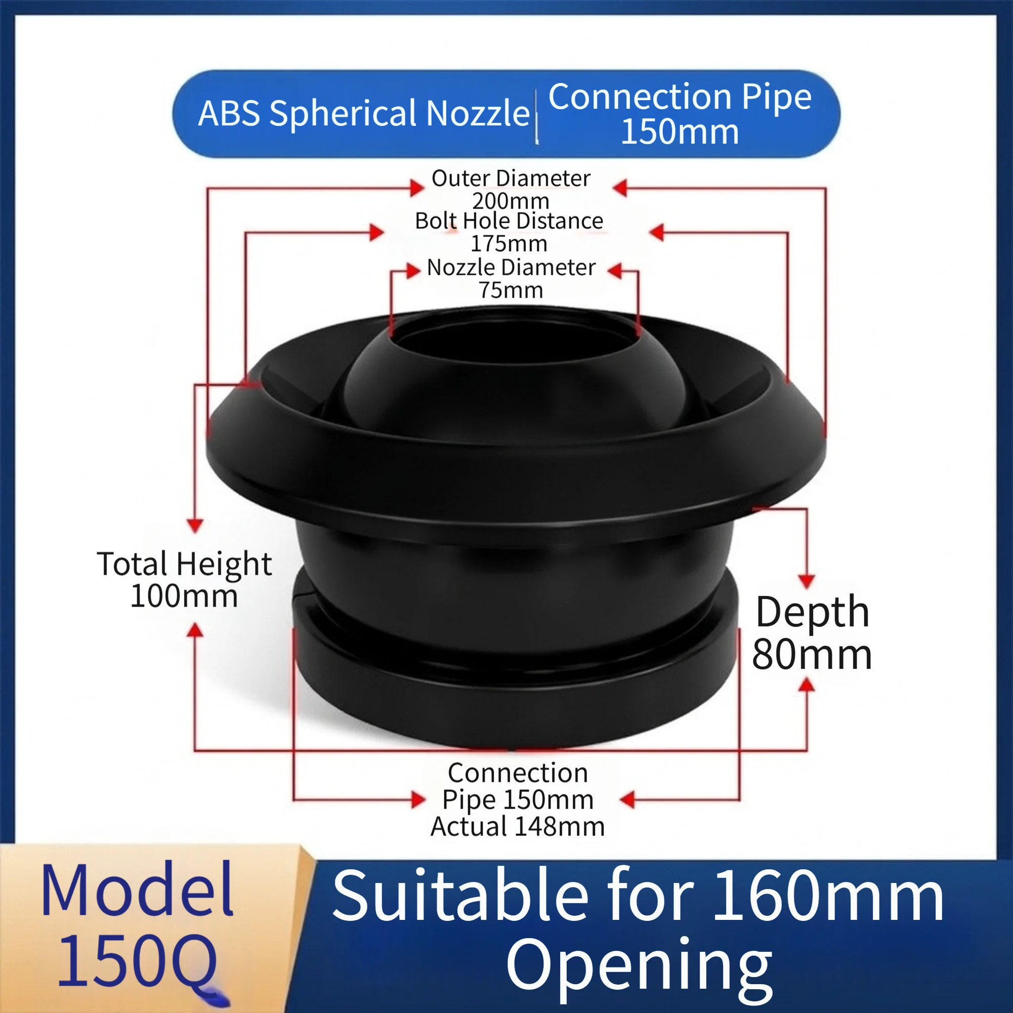 Spherical Square Diffuser Constructed from ABS for Stable Air Dispersal in Air Handling and Conditioning Systems