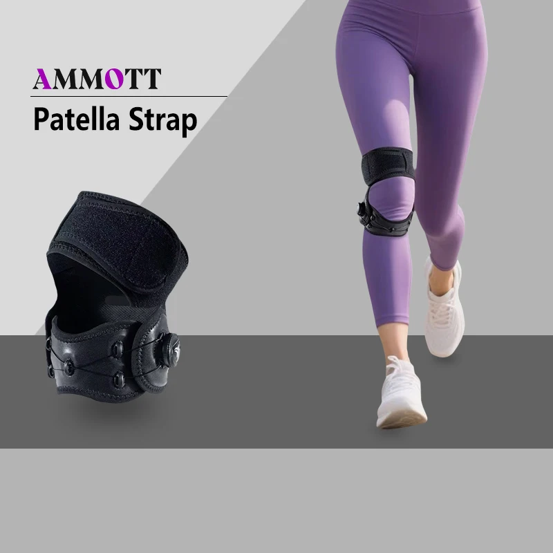 

1pcs Patella Knee Brace, Adjustable Knee Strap Patella Tendon Stabilizer Support Brace for Hiking, Soccer, Running, Basketball