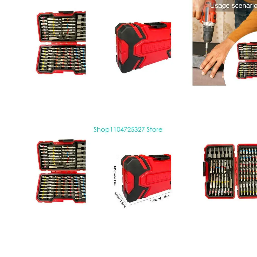 

D8KF 83pcs Screwdriver Bits Accessories Repairs Tool Set For Home Garage Use