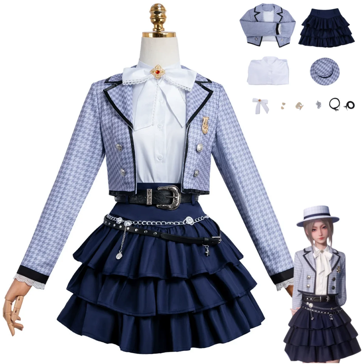 

Игра Love and Deepspace Heroine Zayne Xavier Rafayel Miss Hunter Косплей Костюм Британский Стиль Униформа Женский Милый Костюм Для Вечеринки