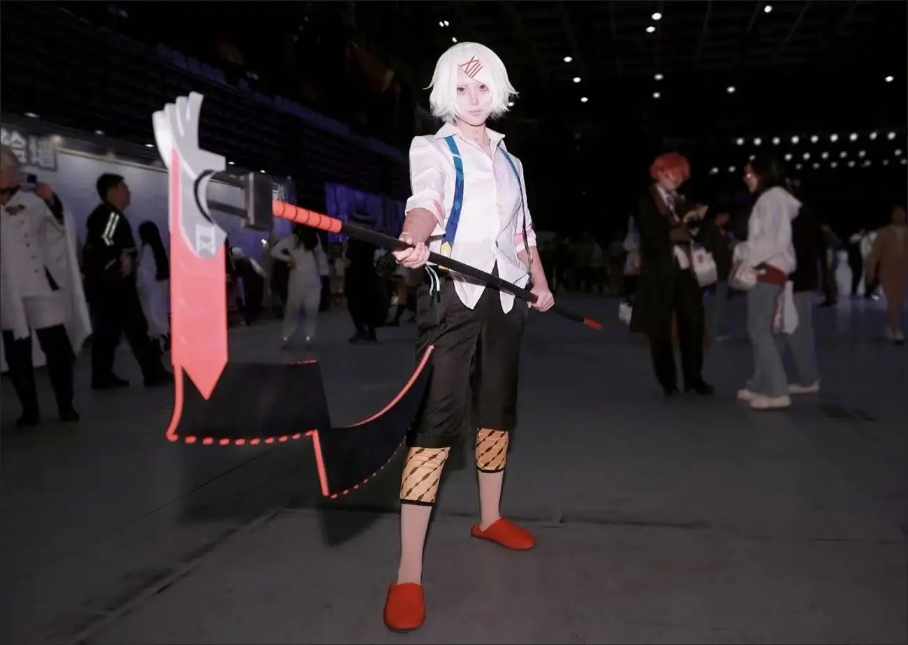 Adereço de Cosplay de Armas em Forma de Foice do Anime Tokyo Ghoul JUZO SUZUYA/REI, Modelo para Fantasia de Halloween e Natal, Acessório para Festa a Fantasia