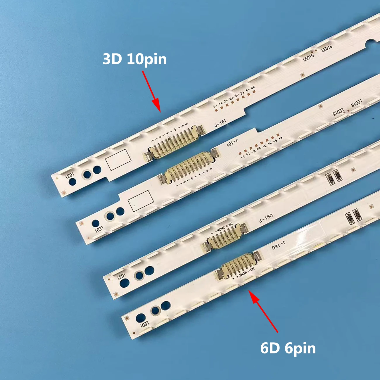 LED 백라이트 스트립, 삼성 LTJ460HN06 UA46ES5500R UA46ES6100 UE46ES5507K UA46ES6800J 2012SVS46 7032NNB 2D 6 핀 3D 10 핀