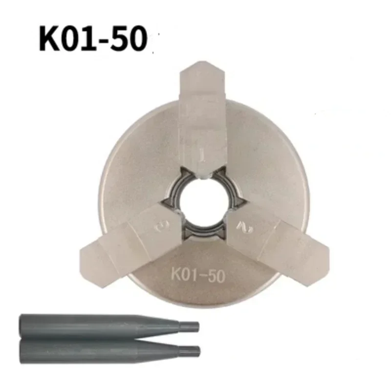 K01 50 K01 63 Non rusting nickel plating Chuck three/four Jaw K01-50 K01-63,Suitable for Mini Lathe Chuck M14*1 Connecting rod