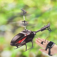 2025 New Remote Control Aircraft Sensing Watch Watch Remote Control Aircraft Children'S Toy Helicopter Suitable For Beginners