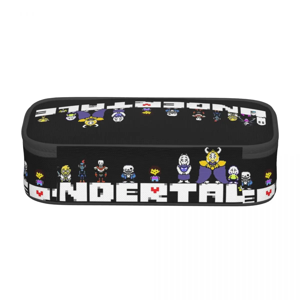 Graphic Video Game Undertale Monster Friend Pencil Cases for Students Pen Box Pencil Bag Large Storage Pencil Pouch Pen Holder