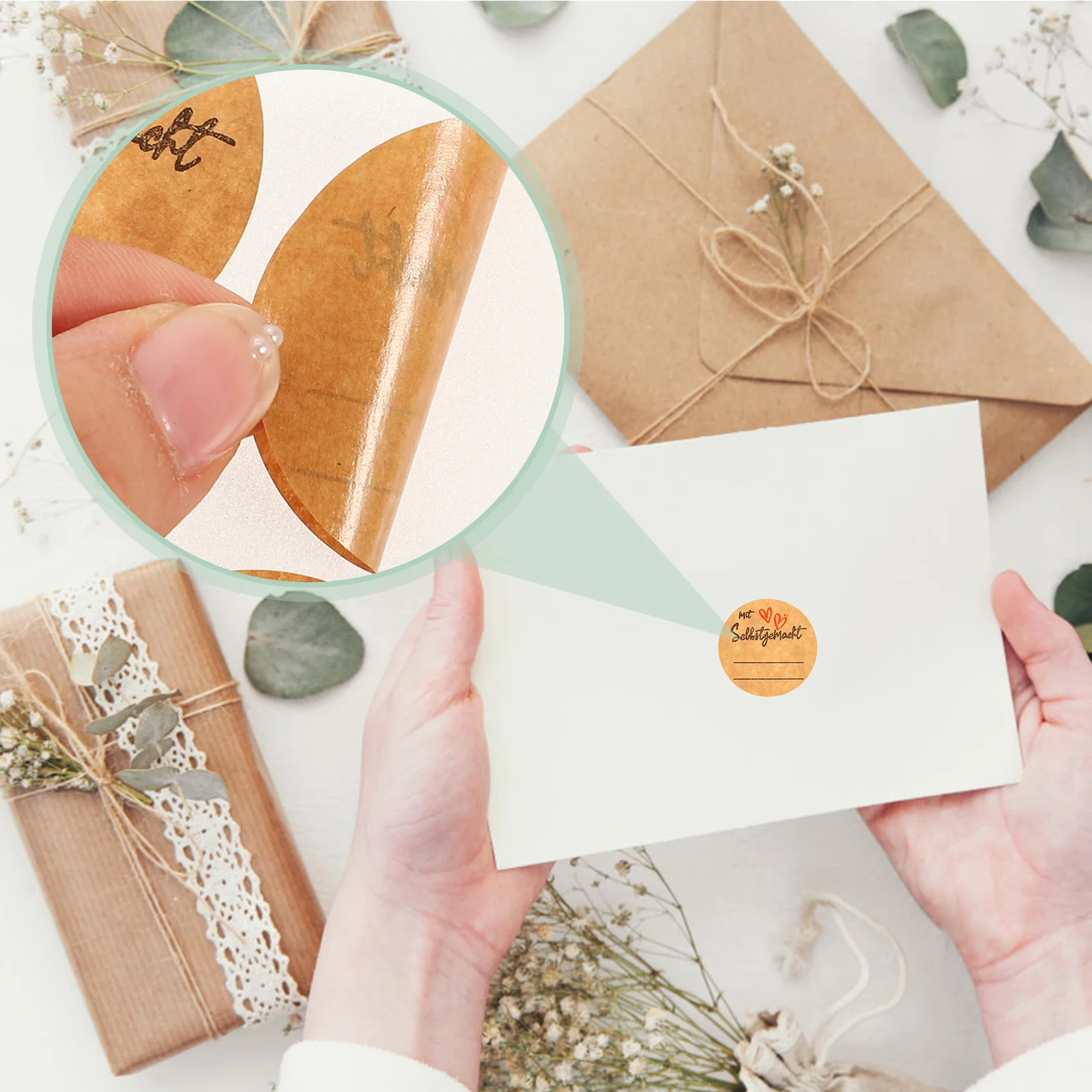 

Self-Adhesive Label Stickers Sealing Sticker For Gift Bag Food Jar Canning Envelope Name Tags Decorative Labels Adhesive